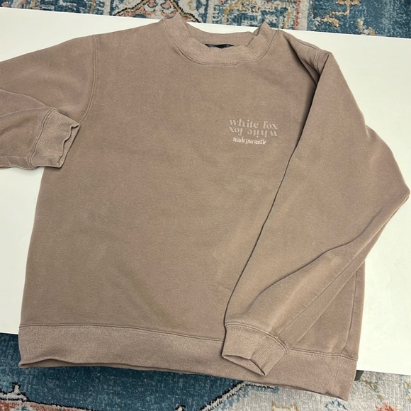 White Fox Brown “Made You Smile” Sweatshirt - Picture 1 of 5